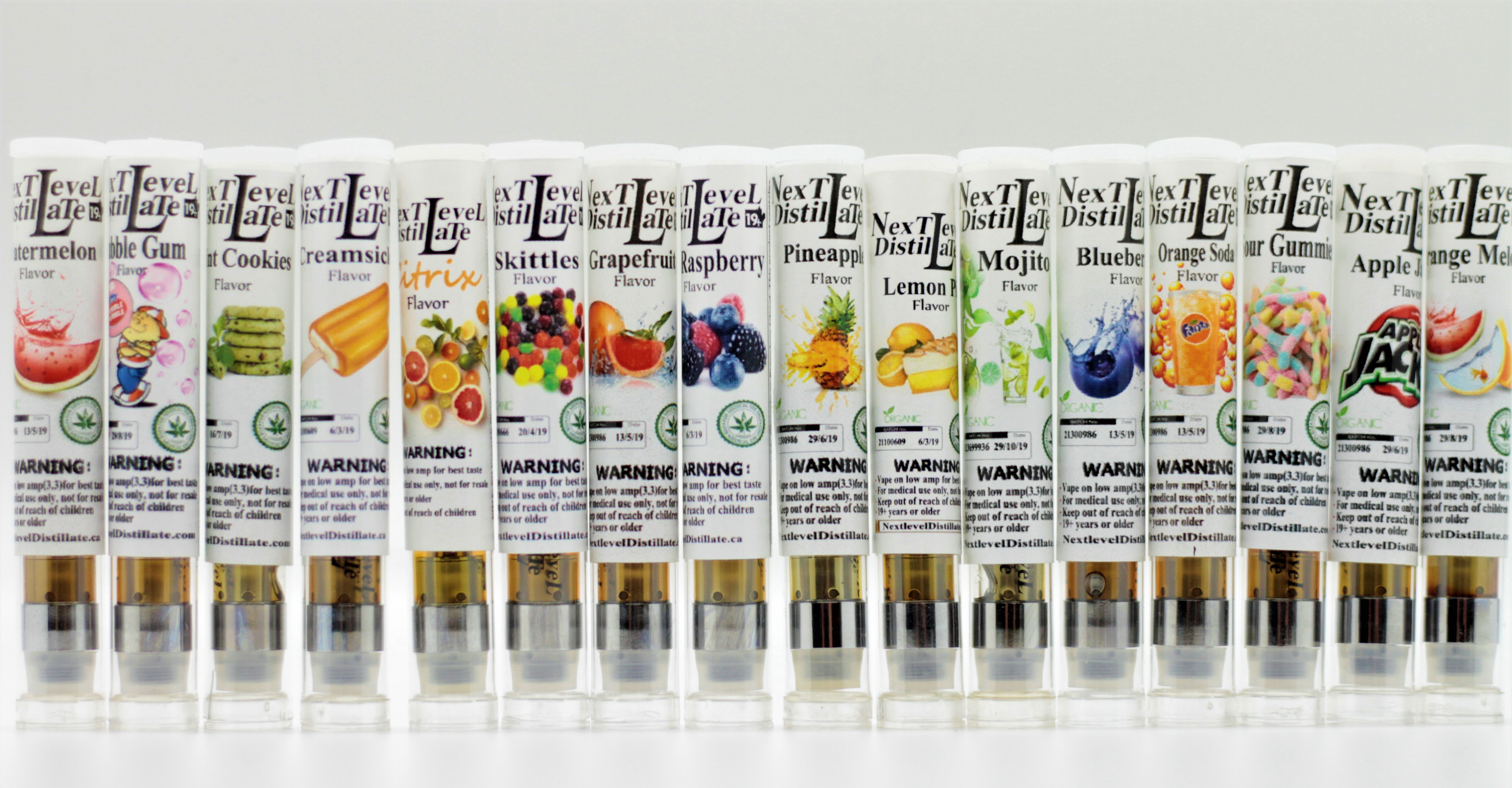 NEXT LEVEL 1G THC DISTILLATE CARTRIDGES