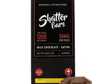 1200MG THC CHOCOLATE SHATTER BARS (BLOWOUT SALE) - Image 1