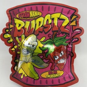 200mg BURSTZ THC GUMMIES - STRAWNANA - Image 4