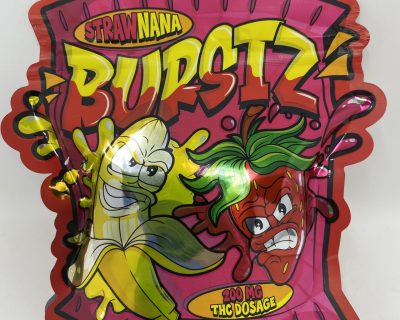 200mg BURSTZ THC GUMMIES - STRAWNANA - Image 4