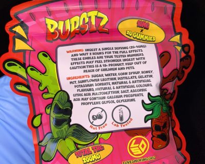 200mg BURSTZ THC GUMMIES - STRAWNANA - Image 3