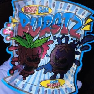 200mg BURSTZ THC GUMMIES - BERRY BLUE - Image 3
