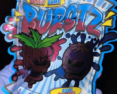 200mg BURSTZ THC GUMMIES - BERRY BLUE - Image 3