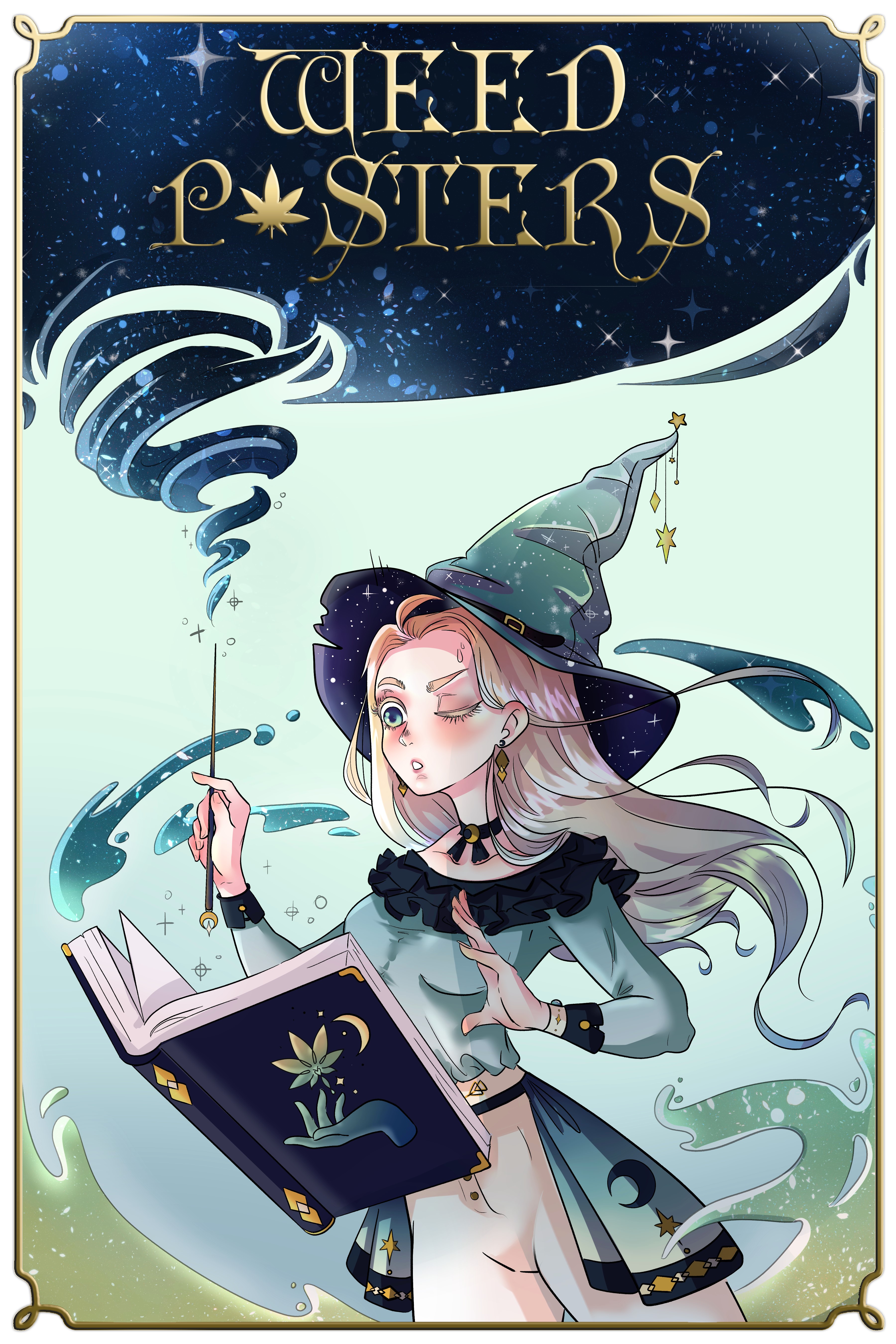 MYSTICAL WIZARDESS BLUE POSTER  (LIMITED)