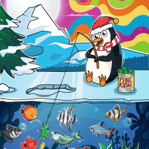 PINK KUSH PENGUIN POSTER (SOLD OUT) - Image 1