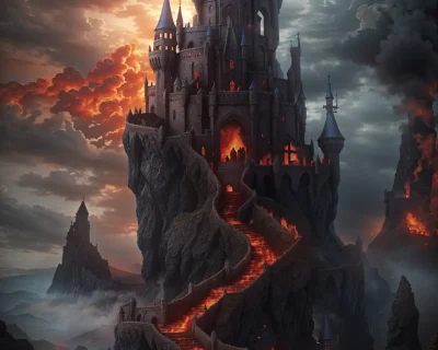 MYSTERIOUS LAVA CASTLE POSTER (LIMITED) - Image 1