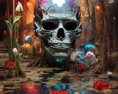 SKULL SCENE POSTER - Image 1
