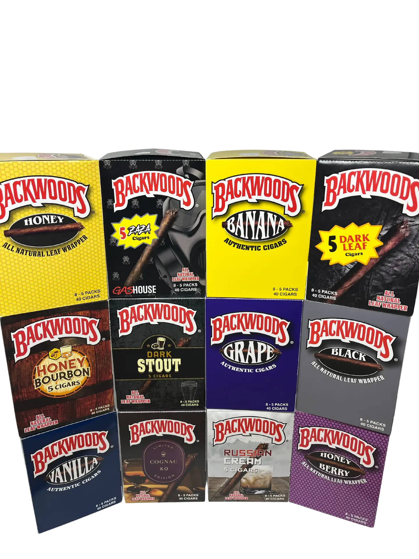 Backwoods Cigars, assorted flavours