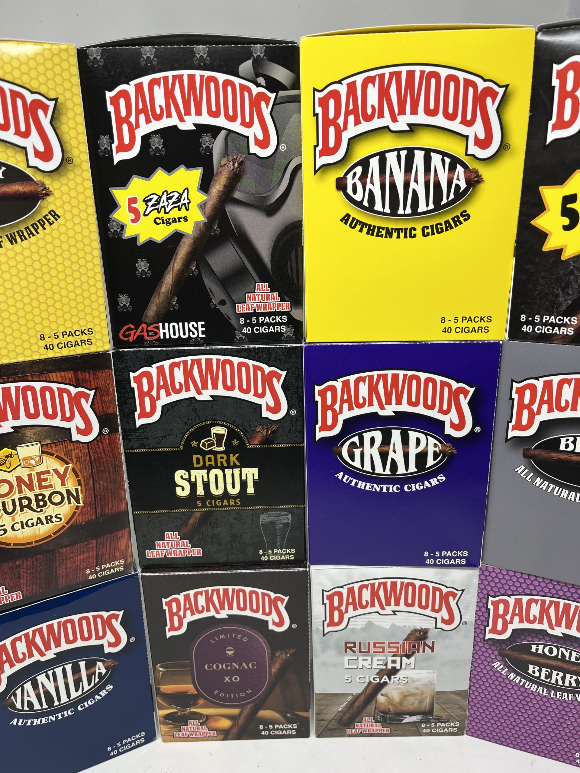 Backwoods Cigars, assorted flavours