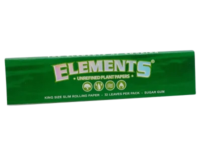 Elements Green Rolling Papers King Size