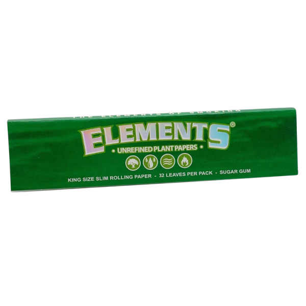 Elements Green Rolling Papers King Size
