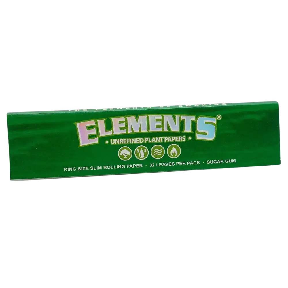 Elements Green Rolling Papers King Size