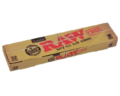 RAW Classic Authentic King Size Cones 32PK