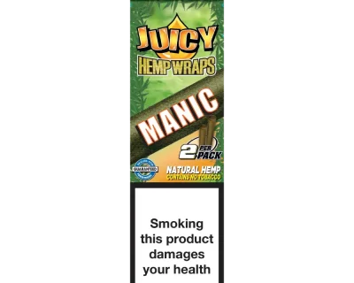 2x Juicy Jay's Hemp Double Wraps Manic