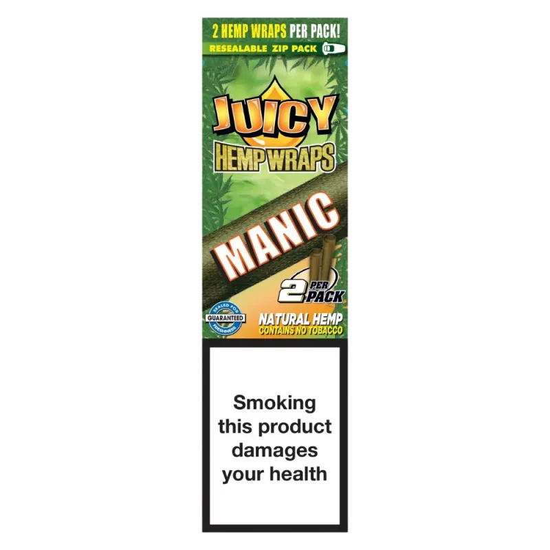 2x Juicy Jay's Hemp Double Wraps Manic