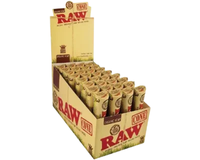 RAW Organic Hemp Cones 3PK Box
