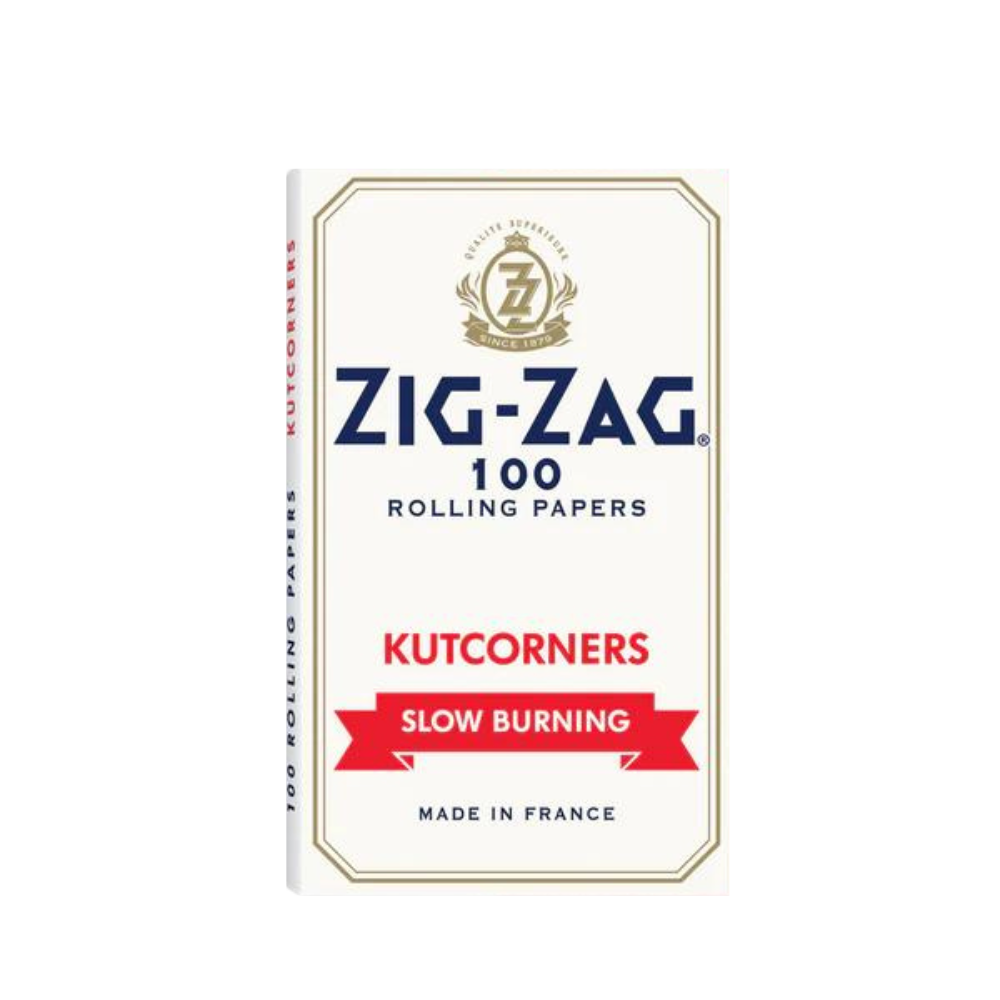 ZIG-ZAG® WHITE "SLOW BURNING" KUTCORNERS Single Wide -Single