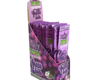 2x Juicy Jays TERP Enhanced Hemp Wraps – Grape Soda - Image 1