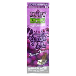 2x Juicy Jays TERP Enhanced Hemp Wraps – Grape Soda - Image 2