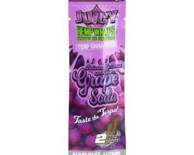 2x Juicy Jays TERP Enhanced Hemp Wraps – Grape Soda - Image 2