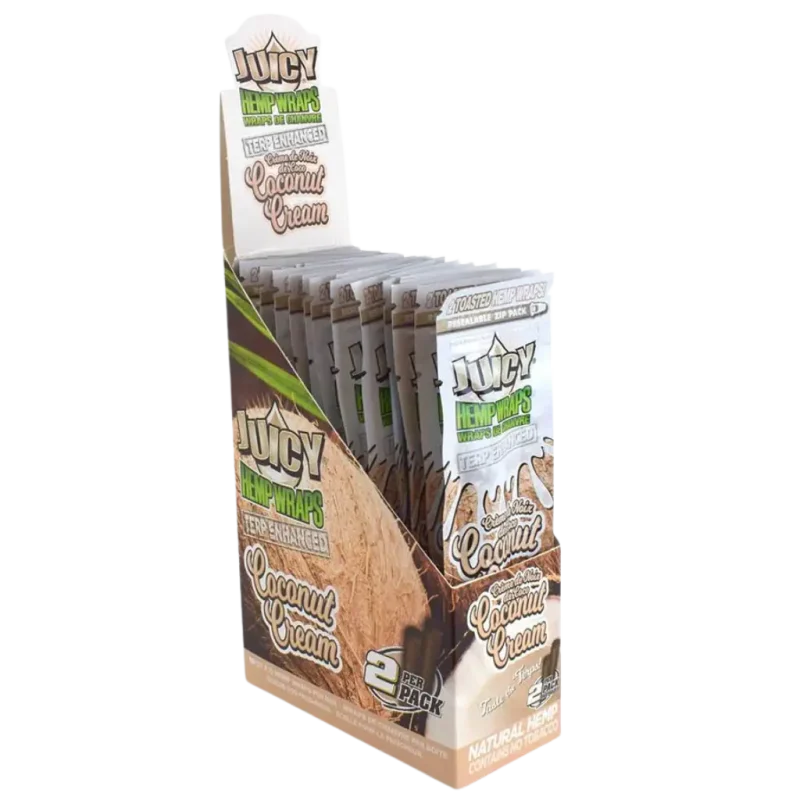 Juicy Jays TERP Enhanced Hemp Wraps – Coconut Cream