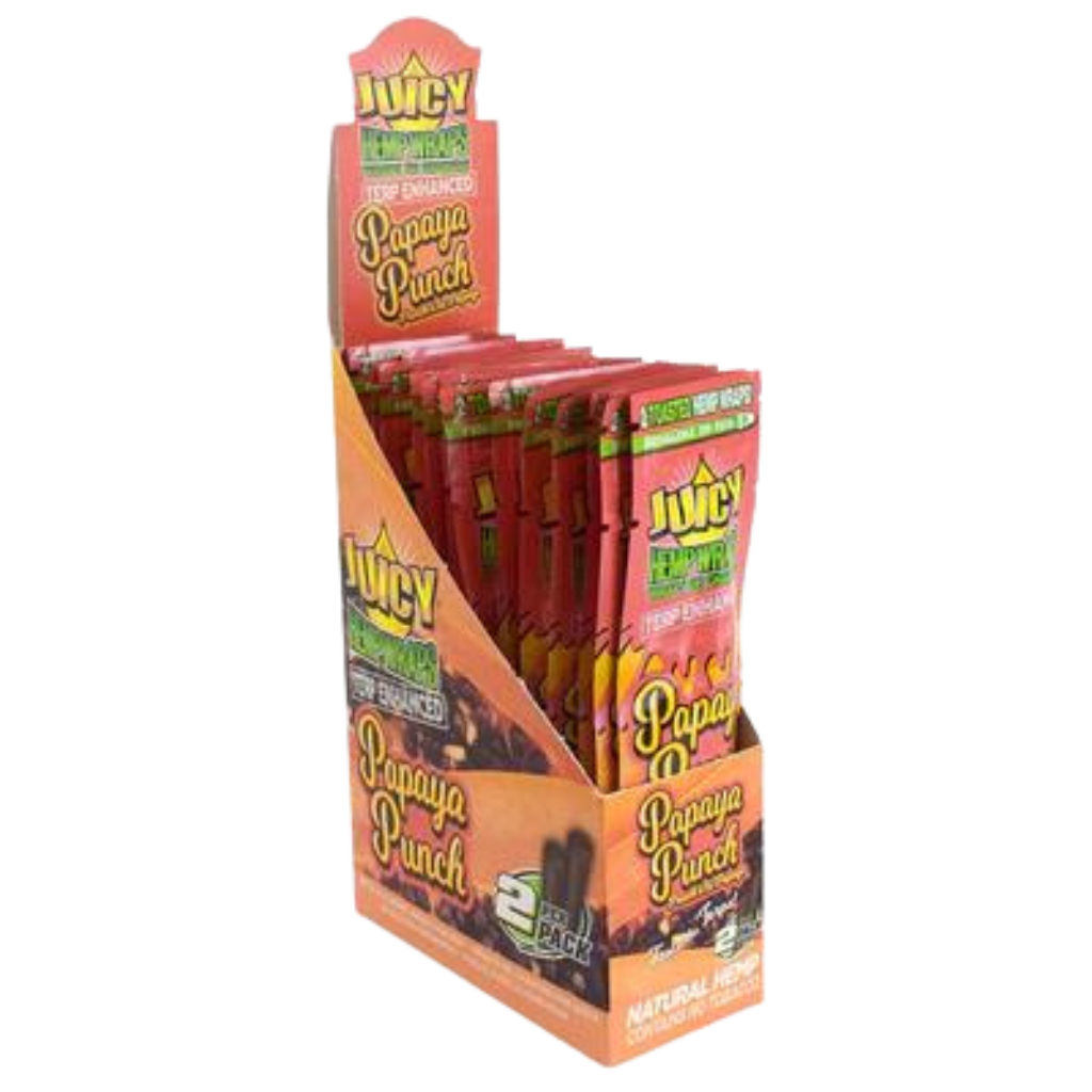 Juicy Jay Terp Enhanced Hemp Wraps - Papaya Punch
