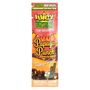 Juicy Jay Terp Enhanced Hemp Wraps - Papaya Punch