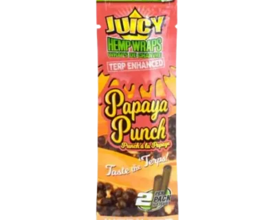 Juicy Jay Terp Enhanced Hemp Wraps - Papaya Punch