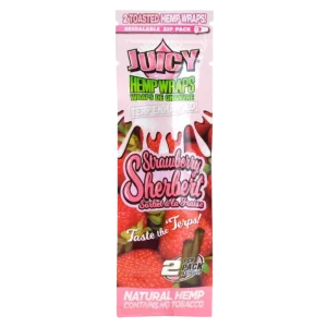 Juicy Jays TERP Enhanced Hemp Wraps – Strawberry Sherbert - Image 2