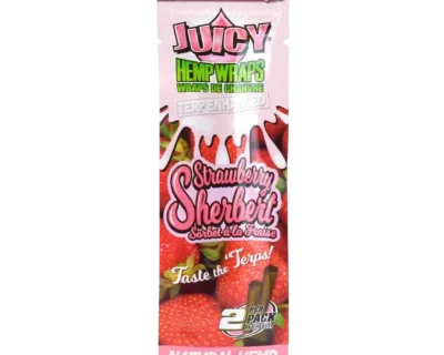 Juicy Jays TERP Enhanced Hemp Wraps – Strawberry Sherbert - Image 2