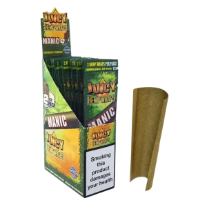 2x Juicy Jay's Hemp Double Wraps Manic
