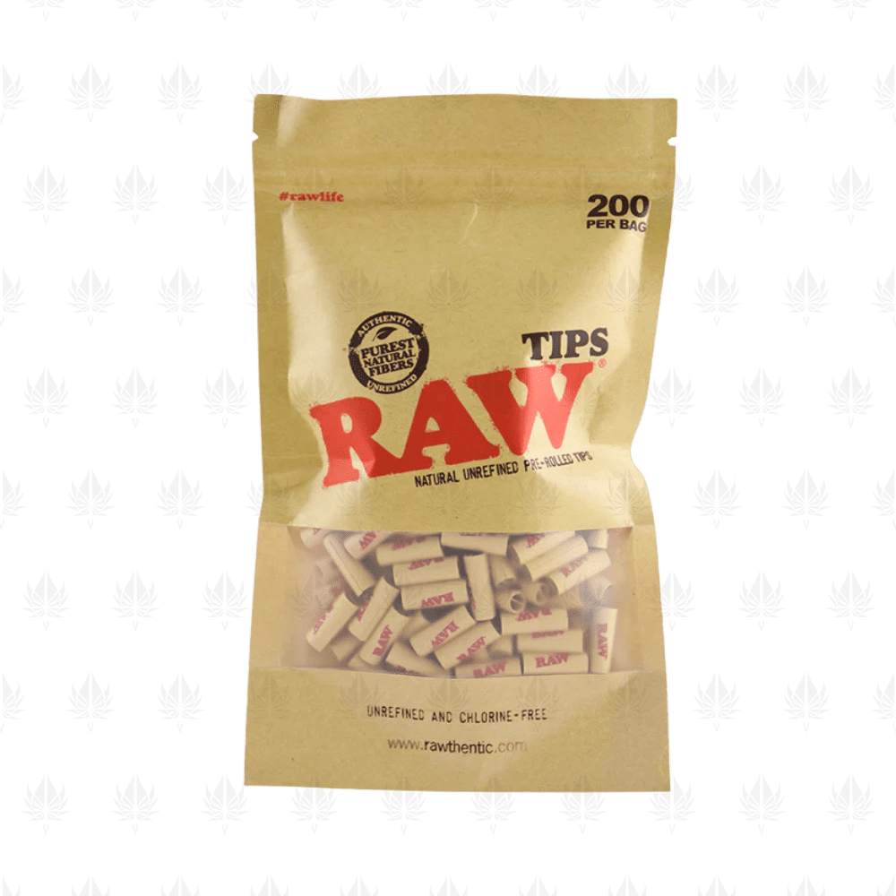 RAW AUTHENTIC PRE-ROLLED TIPS 200/PACK