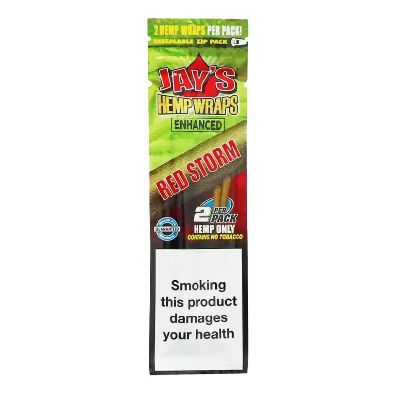 JUICY JAY'S - TERPENE ENHANCED - HEMP WRAPS - RED STORM