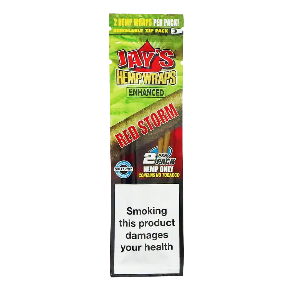 JUICY JAY'S - TERPENE ENHANCED - HEMP WRAPS - RED STORM