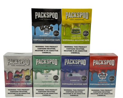 Packpod 12,000 puff 5% nicotine vape