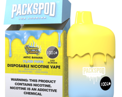 Packpod 5% nicotine vape - artic Banana