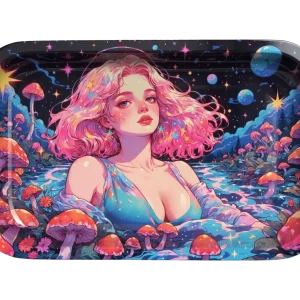 GALACTIC GARDEN GODDESS ROLLING TRAY - Image 1