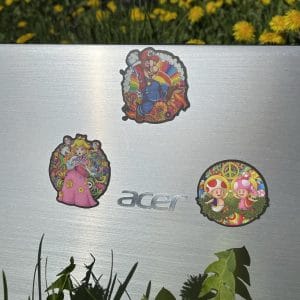 NINTENDO STICKERS - MARIO, PEACH , TOAD