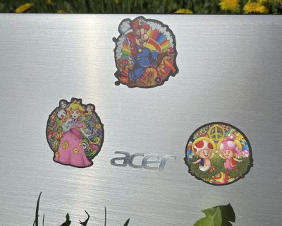NINTENDO STICKERS - MARIO, PEACH , TOAD