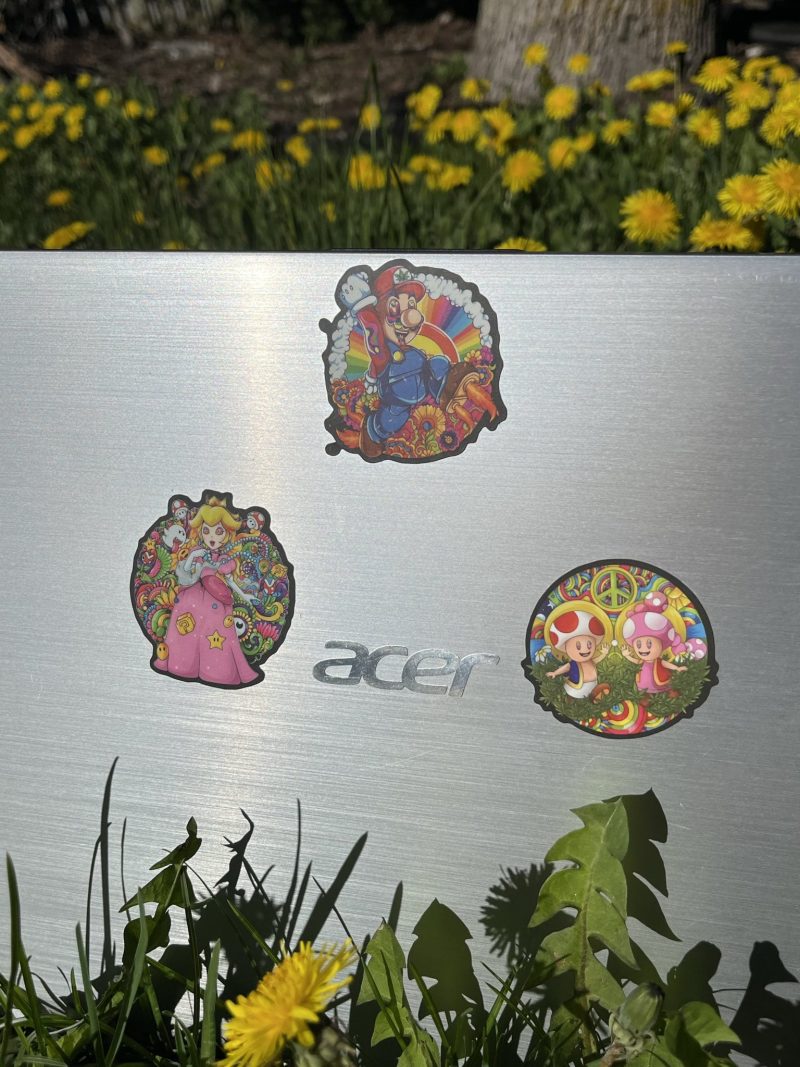 NINTENDO STICKERS - MARIO, PEACH , TOAD