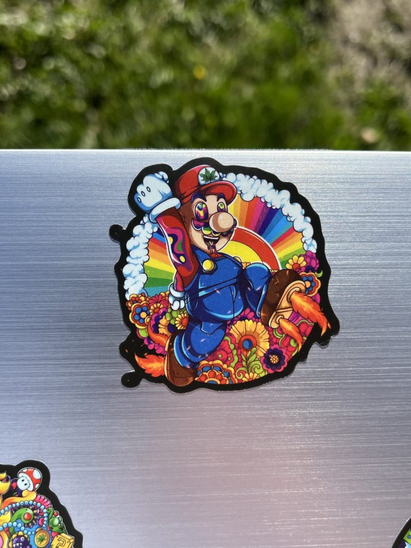 NINTENDO STICKERS - MARIO, PEACH , TOAD