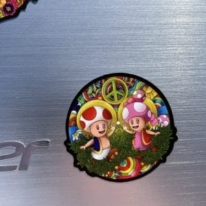 NINTENDO STICKERS - MARIO, PEACH , TOAD