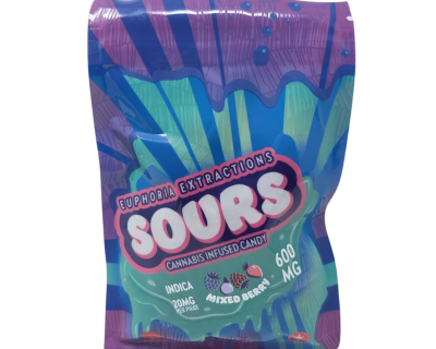 600MG EUPHORIA EXTRACTIONS - SOUR GUMMIES (INDICA)