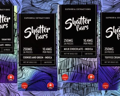 250MG EUPHORIA EXTRACTIONS - SHATTER BARS (INDICA)