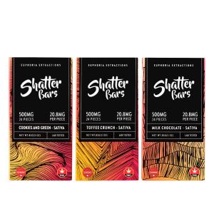 500MG EUPHORIA EXTRACTIONS - SHATTER BARS CHOCOLATE (SATIVA)