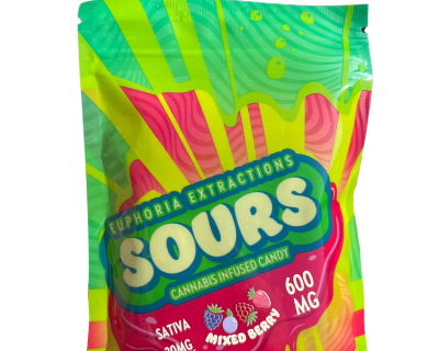 600MG EUPHORIA EXTRACTIONS SOUR GUMMIES