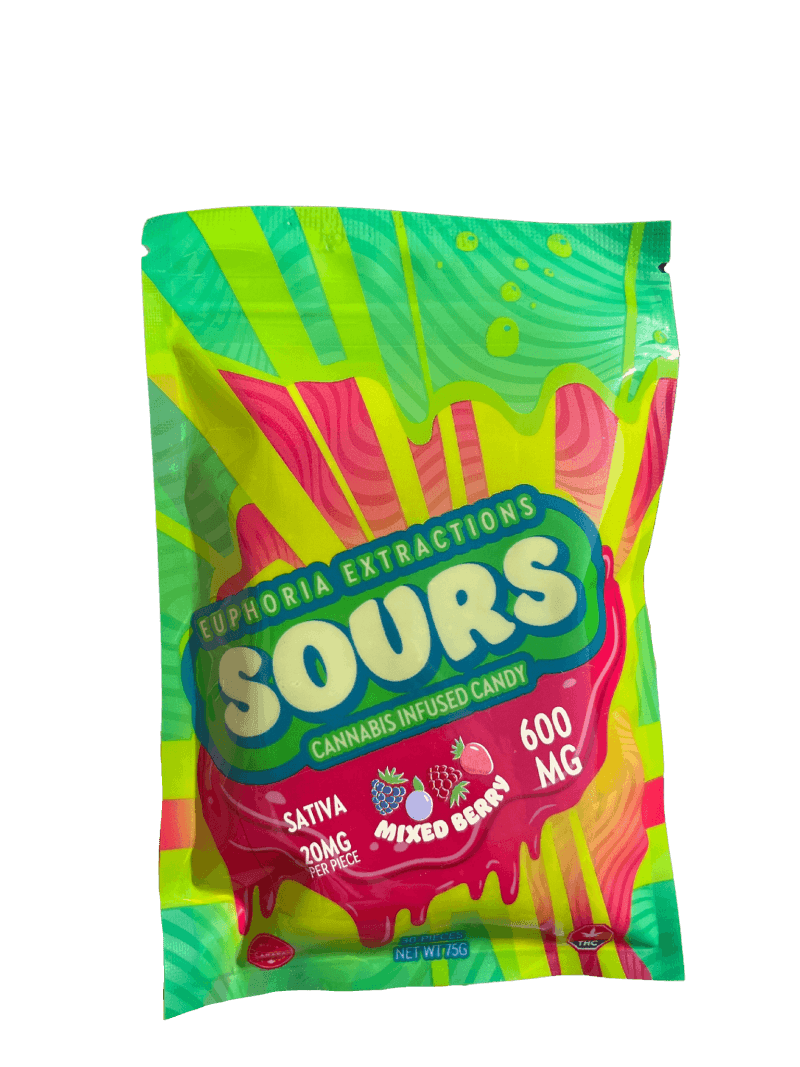 600MG EUPHORIA EXTRACTIONS SOUR GUMMIES