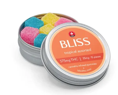 BLISS EDIBLES - TROPICAL GUMMIES - 375mg