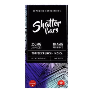 250MG EUPHORIA EXTRACTIONS - SHATTER BARS (INDICA)