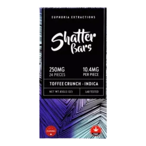 250MG EUPHORIA EXTRACTIONS - SHATTER BARS (INDICA)